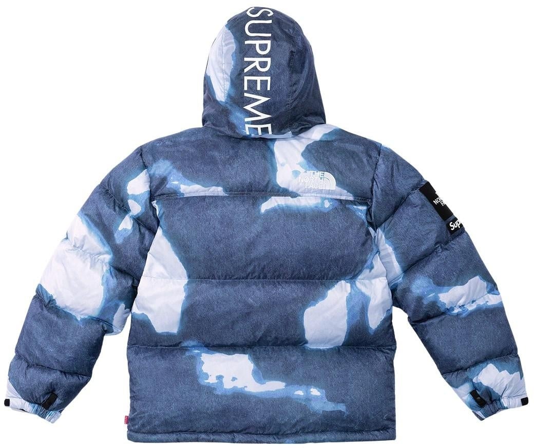 Supreme®/The North Face® Bleached Denim Print Nuptse Jacket view 13